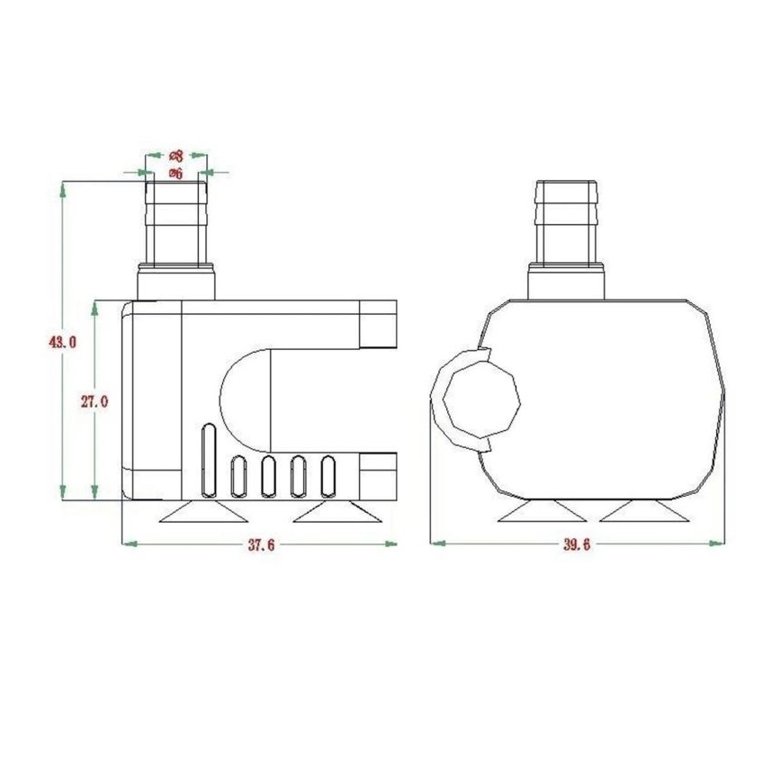 Pumpe 5–12 V 200 l/h