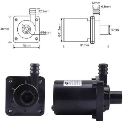 Pumpe 6-12V 700 l/h