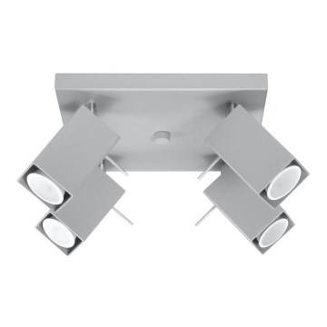 Punktstrahler MERIDA 4xGU10/40W/230V grau