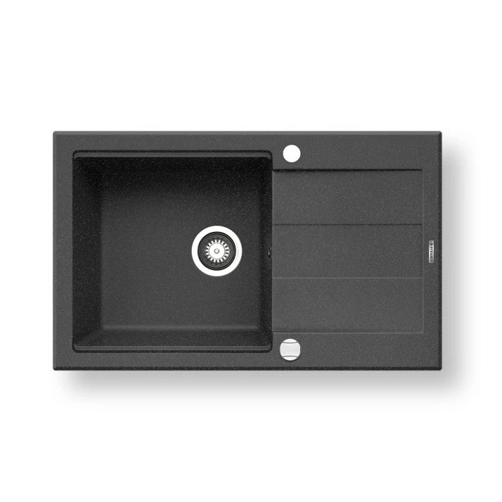 Pyramis 70083701 - Küchenspüle SPARTA PLUS LUX 78x48 cm Granit/Schwarz