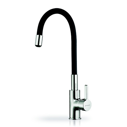 Pyramis 90919638 - Wasserhahn (Armatur) mit flexiblem Arm FLESSI schwarz