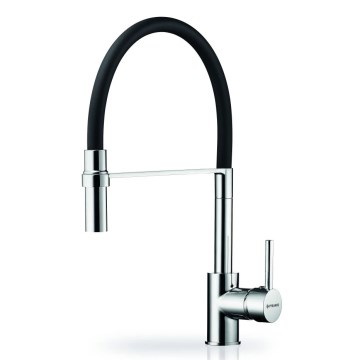 Pyramis 90939801 - Spültischarmatur mit flexiblem Auslauf SERINA Chrom/Schwarz