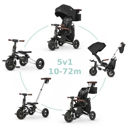 QPlay - 5-in-1-Kinderdreirad NOVA DELUXE schwarz