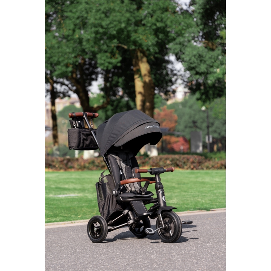 QPlay - 5-in-1-Kinderdreirad NOVA DELUXE schwarz