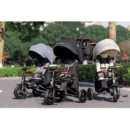 QPlay - 5-in-1-Kinderdreirad NOVA DELUXE schwarz