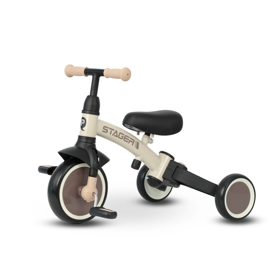QPlay - Kinder-Dreirad 3-in-1 STAGER beige