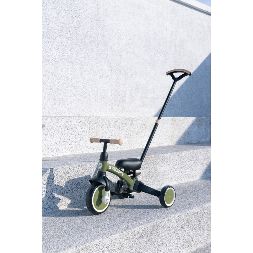 QPlay - Kinder-Dreirad 3-in-1 STAGER, grün