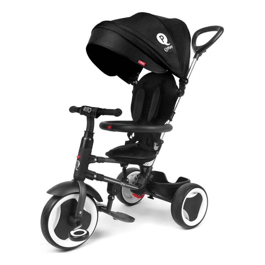 QPlay - Kinder-Dreirad 3in1 RITO EVA schwarz