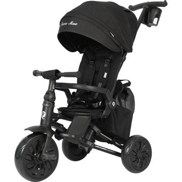QPlay - Kinder-Dreirad 5-in-1 NOVA MAX, schwarz