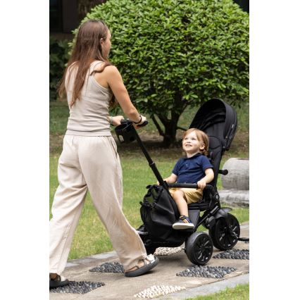QPlay - Kinder-Dreirad 5-in-1 NOVA MAX, schwarz