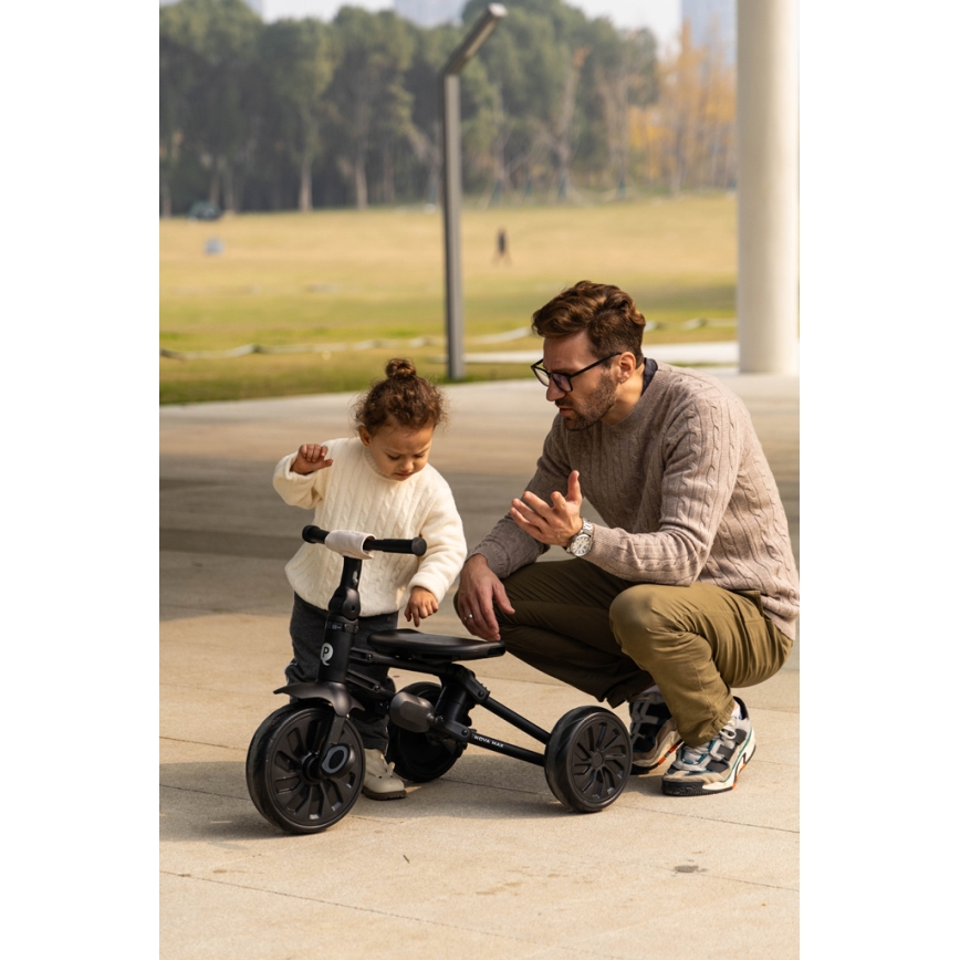 QPlay - Kinder-Dreirad 5-in-1 NOVA MAX, schwarz
