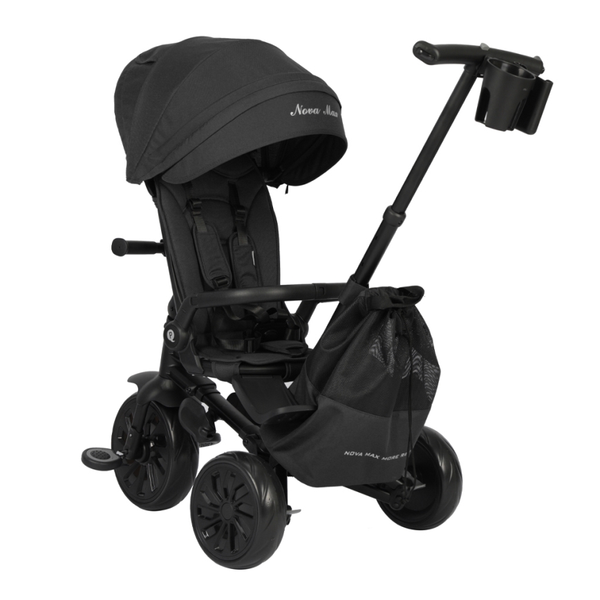 QPlay - Kinder-Dreirad 5-in-1 NOVA MAX, schwarz