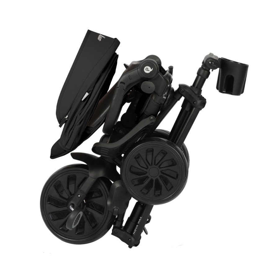 QPlay - Kinder-Dreirad 5-in-1 NOVA MAX, schwarz