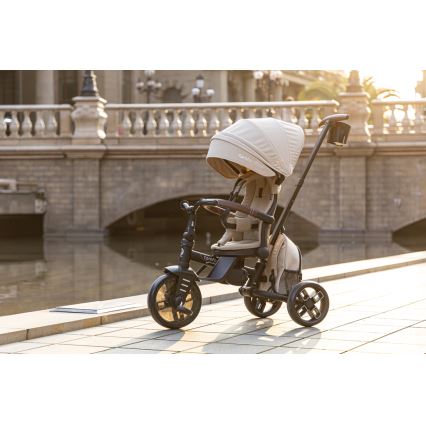 QPlay - Kinder-Dreirad 7-in-1 COMFO MAX beige