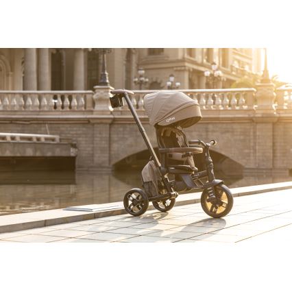 QPlay - Kinder-Dreirad 8-in-1 COMFO MAX braun