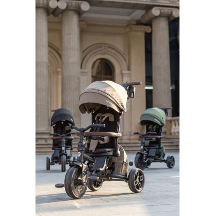 QPlay - Kinder-Dreirad 8-in-1 COMFO MAX braun