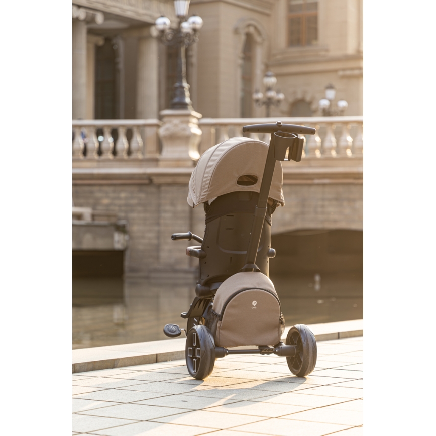QPlay - Kinder-Dreirad 8-in-1 COMFO MAX braun