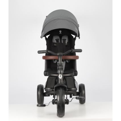 QPlay - Kinder-Dreirad 8-in-1 COMFO MAX grau