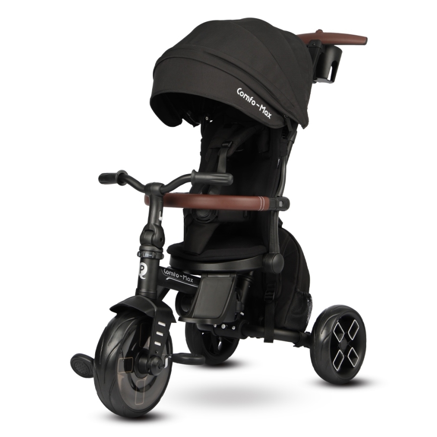 QPlay - Kinder-Dreirad 8-in-1 COMFO MAX schwarz