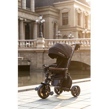 QPlay - Kinder-Dreirad 8-in-1 COMFO MAX schwarz