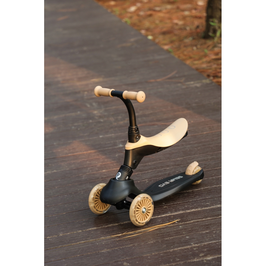 QPlay - Kinder-Scooter 5in1 SEMA beige