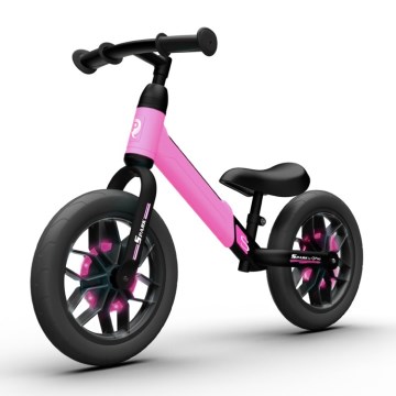 QPlay - Laufrad mit LED-Leuchten auf Rädern SPARK pink