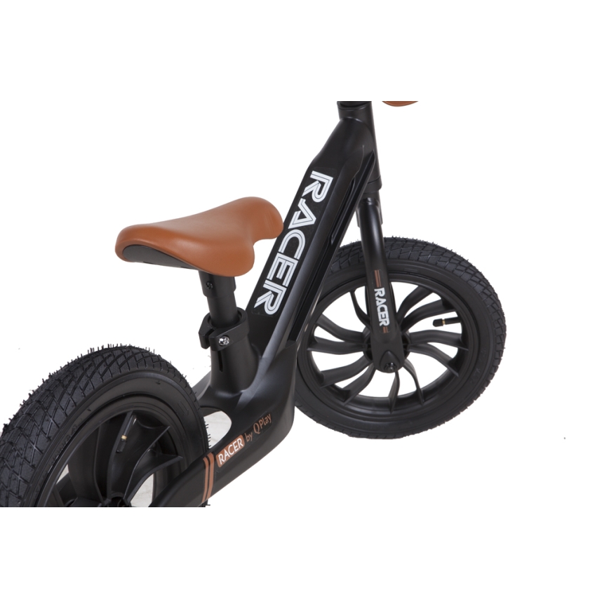 QPlay - Laufrad RACER AIR schwarz/braun