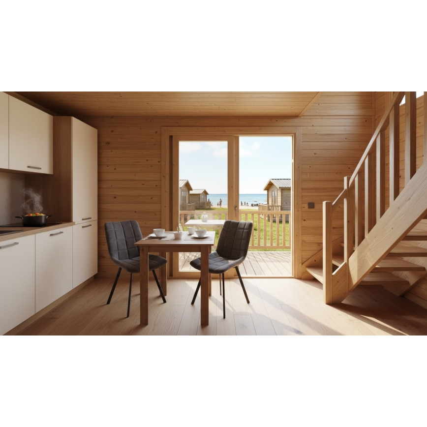 Quadratischer Esstisch LEVI Eiche