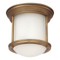 Quintiesse - Außen-Deckenleuchte HADRIAN 1xE27/60W/230V Ø 16,8 cm IP44 goldfarben