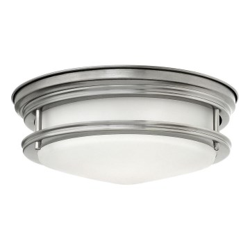 Quintiesse - Außen-Deckenleuchte HADRIAN 2xE27/40W/230V Durchmesser 30,5 cm IP44 mattchrom