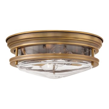 Quintiesse - Außen-Deckenleuchte HADRIAN 2xE27/40W/230V Ø 30,5 cm IP44 bronzefarben
