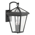 Quintiesse - Außenwandleuchte ALFORD S 2xE14/40W/230V IP44 schwarz