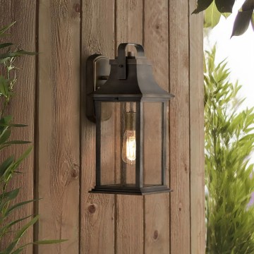 Quintiesse - Außenwandleuchte GRANT M 1xE27/60W/230V IP44 bronzefarben