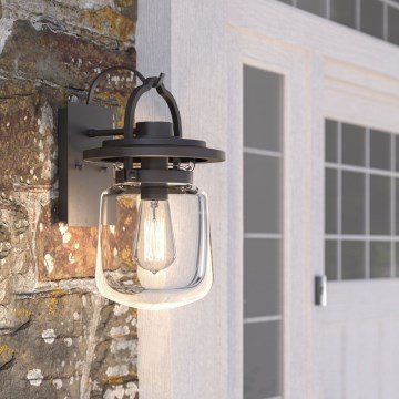 Quintiesse - Außenwandleuchte LASALLE S 1xE27/60W/230V IP44 bronzefarben