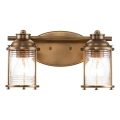 Quintiesse - Badezimmer-Wandleuchte ASHLAND BAY 2xE27/60W/230V IP44 bronzefarben
