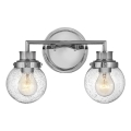 Quintiesse - Badezimmer-Wandleuchte POPPY 2xE27/60W/230V IP44 glänzender Chrom
