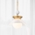 Quintiesse - Deckenleuchte mit Stab SAUCER M 1xE27/40W/230V Ø 36,6 cm gold