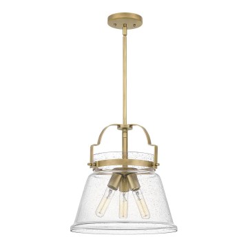 Quintiesse - Deckenleuchte mit Stange WIMBERLEY 3xE27/60W/230V Ø 35,6 cm goldfarben
