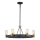 Quintiesse - Deckenpendelleuchte SILAS 6xE27/60W/230V Ø 72,3 cm schwarz/gold