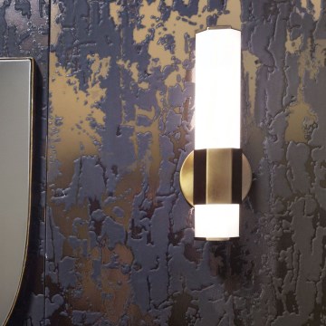 Quintiesse - LED-Badezimmer-Wandleuchte FACET LED/12W/230V IP44 goldfarben