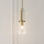 Quintiesse - Pendelleuchte mit Stange KIMROSE 1xE27/60W/230V, Ø 17,8 cm, goldfarben