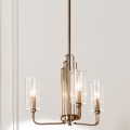 Quintiesse - Pendelleuchte mit Stange KIMROSE 3xE14/40W/230V Ø 45,9 cm goldfarben