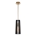 Quintiesse - Pendelleuchte mit Stange LINARA 1xE27/60W/230V Ø 15,2 cm schwarz/gold
