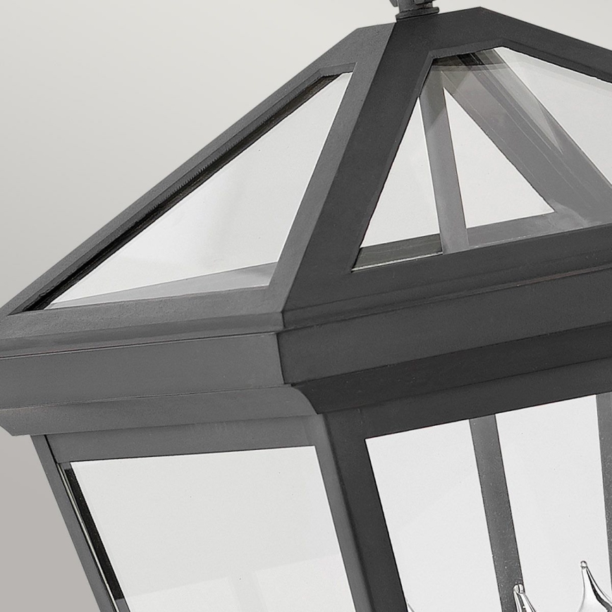 Quintiesse - Außenwandleuchte ALFORD L 3x E14/40W/230V, IP44, schwarz