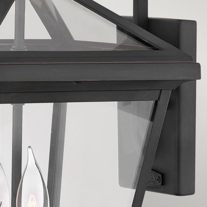 Quintiesse - Außenwandleuchte ALFORD M 2xE14/40W/230V IP44 schwarz