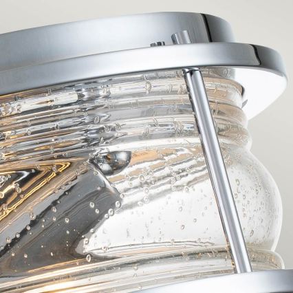 Quintiesse - Badezimmer-Deckenleuchte ASHLAND 2xE27/60W/230V Ø 30,5 cm IP44 glänzender Chrom