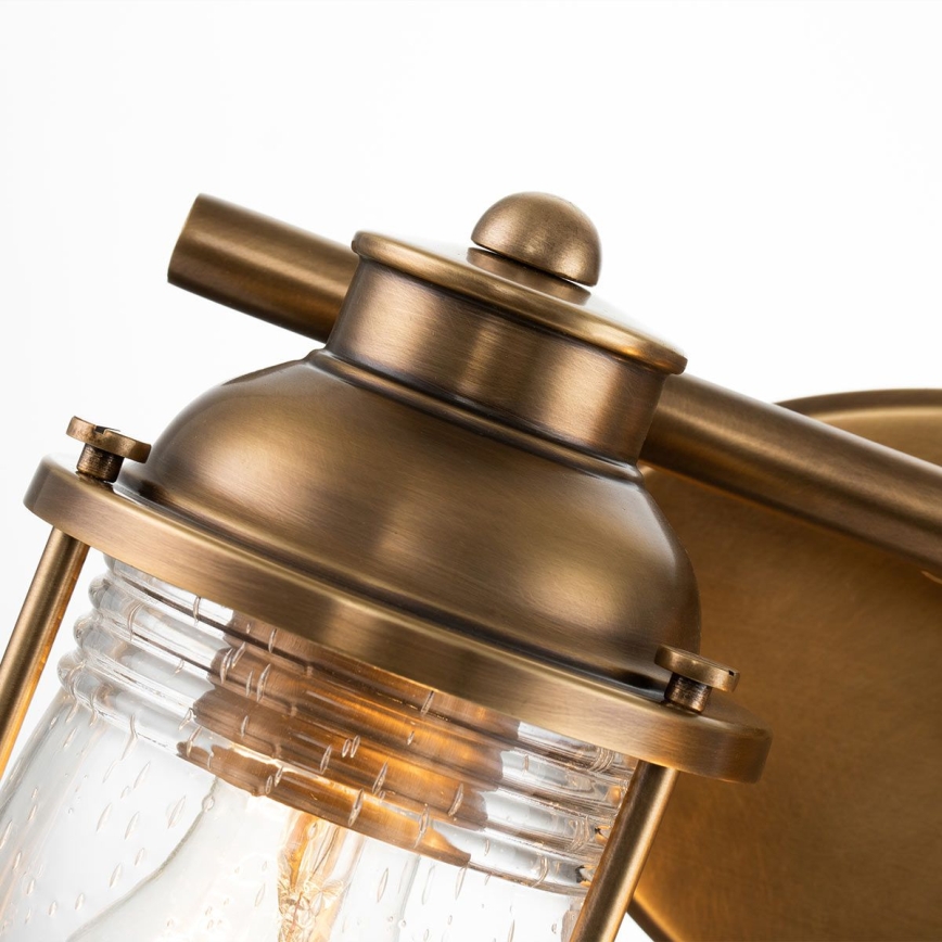 Quintiesse - Badezimmer-Wandleuchte ASHLAND BAY 2xE27/60W/230V IP44 bronzefarben