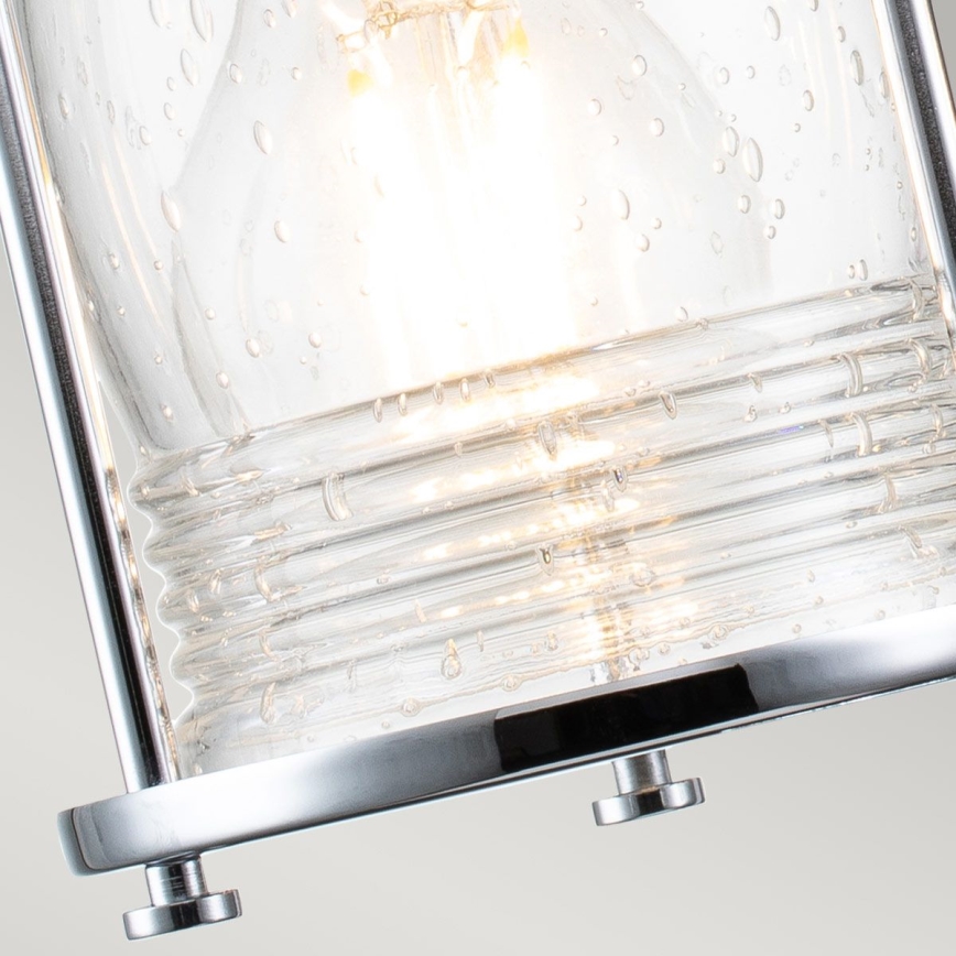 Quintiesse - Außenwandleuchte ASHLAND BAY 2xE27/60W/230V IP44 glänzender Chrom