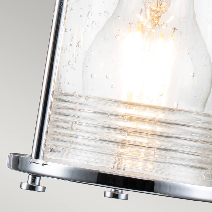 Quintiesse - Außenwandleuchte ASHLAND BAY 3xE27/60W/230V IP44 glänzender Chrom