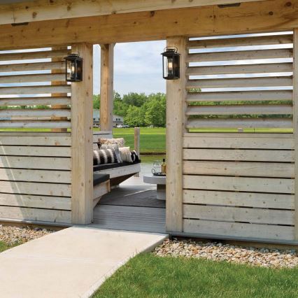 Quintiesse - Außenwandleuchte ATWATER S 1xE27/60W/230V IP44 schwarz